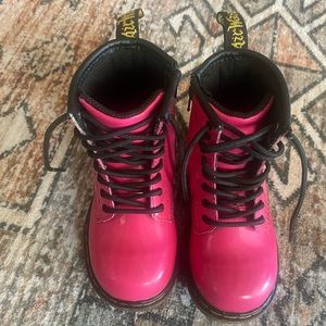 Pink dr marten toddler boots